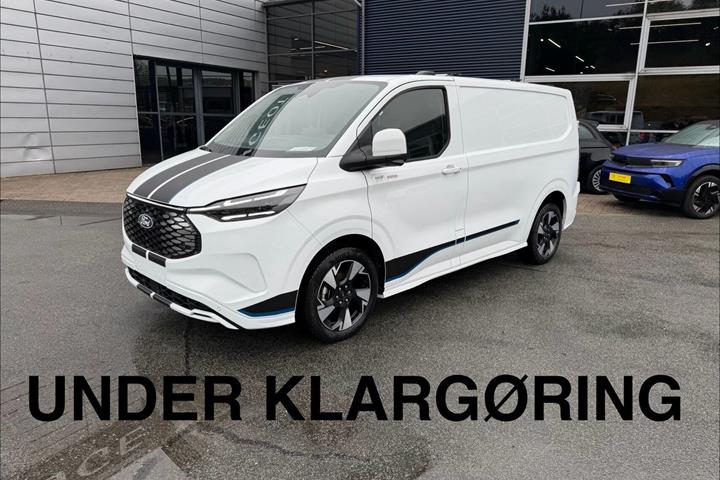 Hvid Ford E-Transit Custom 320 L1 fra 2026