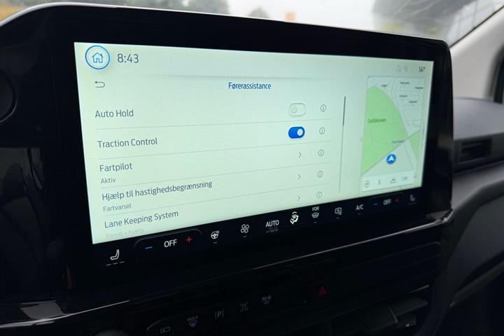 Hvid Ford E-Transit Custom 320 L1 fra 2026