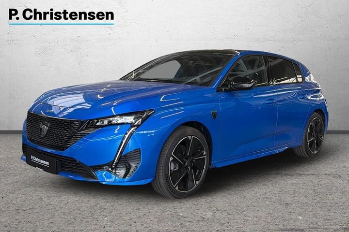 Blå Peugeot E-308 fra 2023