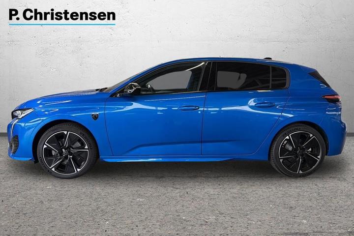 Blå Peugeot E-308 fra 2023