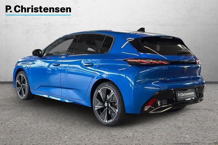 Blå Peugeot E-308 fra 2023