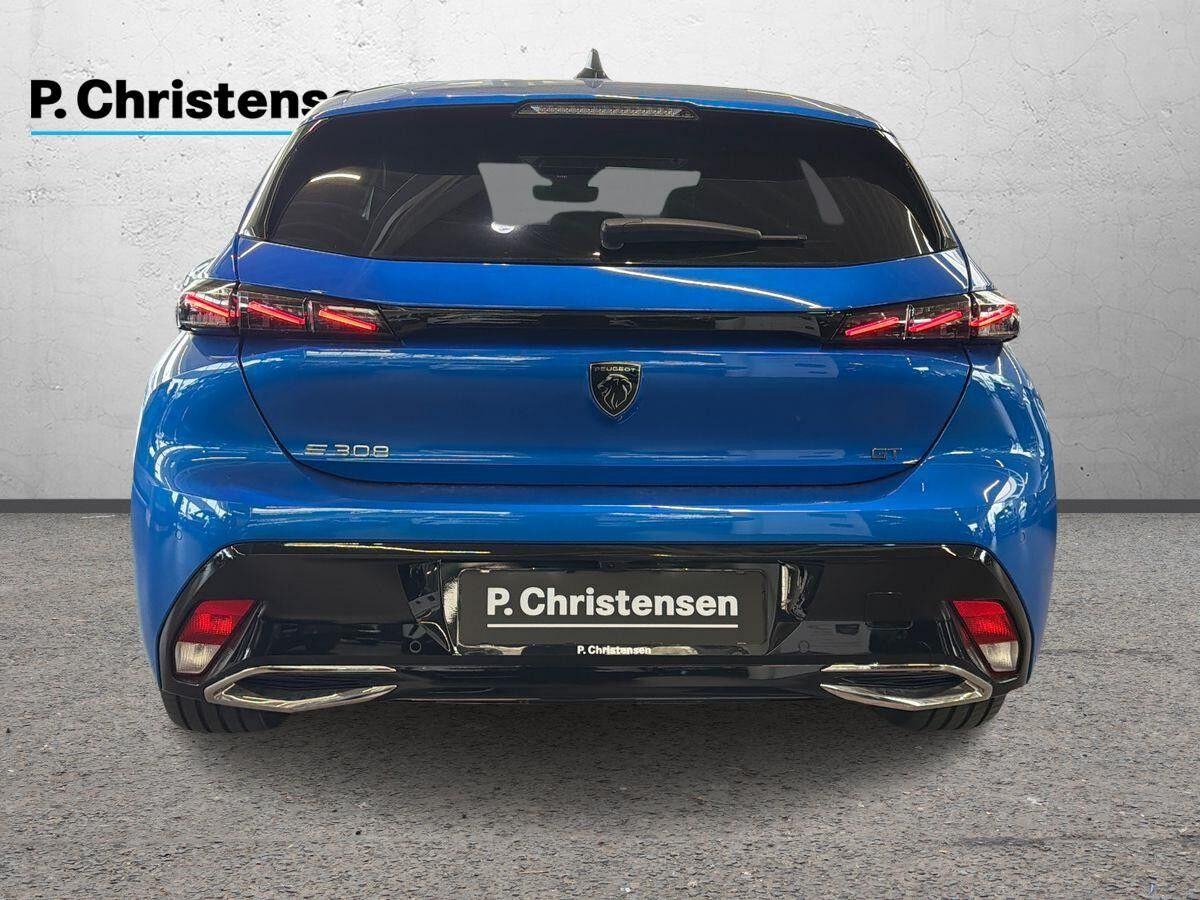 Blå Peugeot E-308 fra 2023