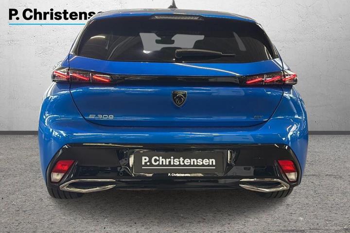 Blå Peugeot E-308 fra 2023