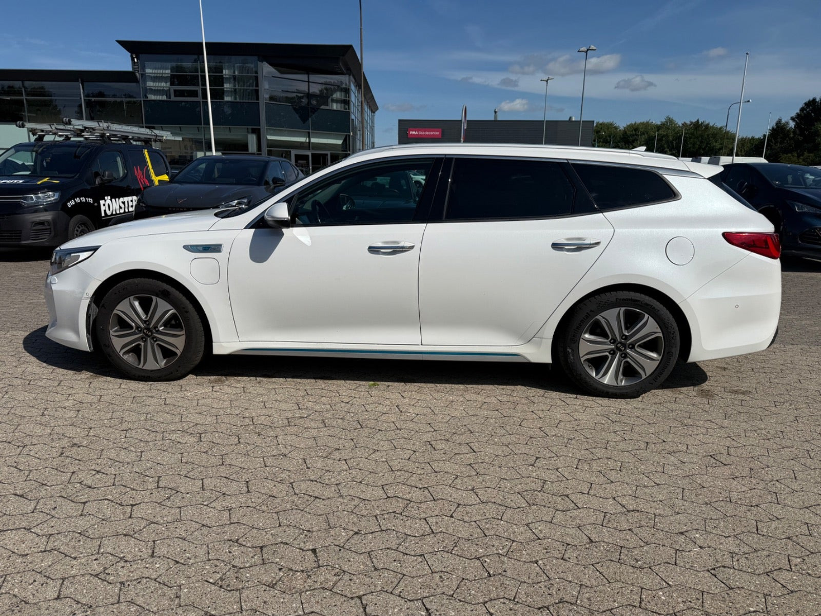 Hvid Kia Optima fra 2017