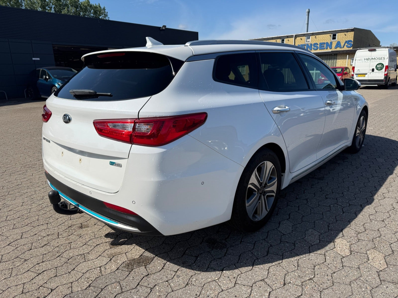Hvid Kia Optima fra 2017