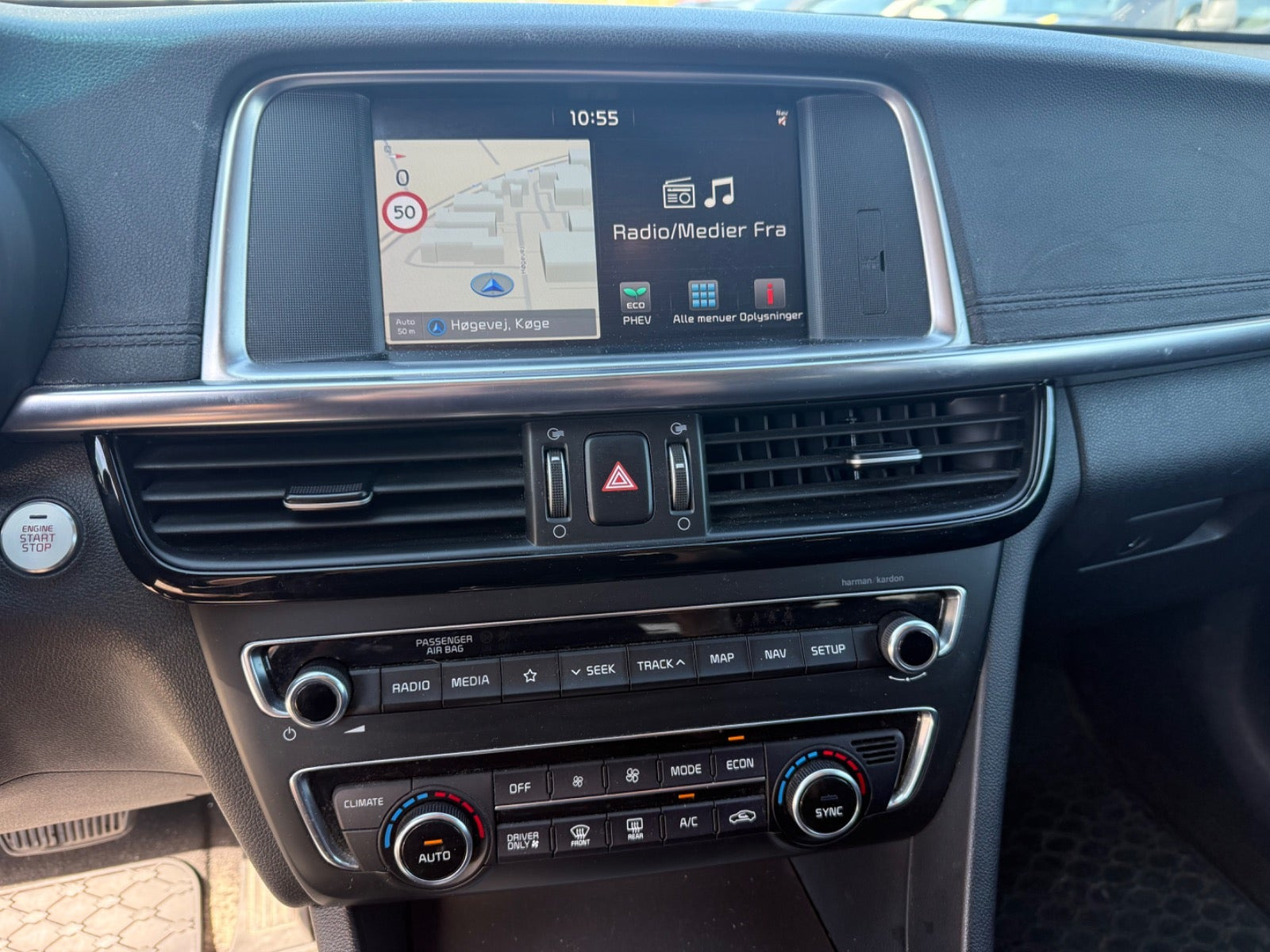 Hvid Kia Optima fra 2017