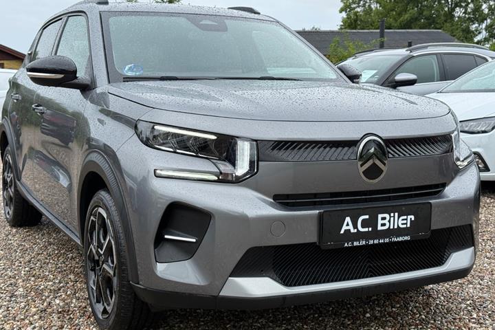 Grå Citroën ë-C3 fra 2025 set udefra