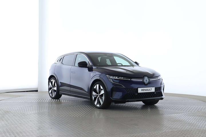 Blå Renault Megane E-Tech fra 2025