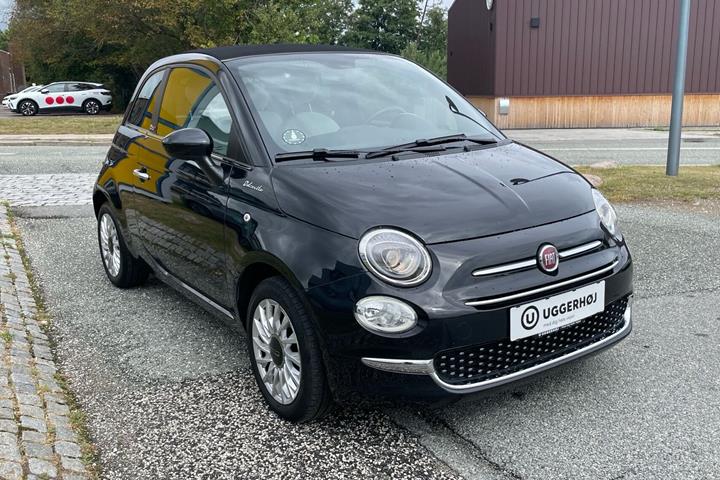 Sort Fiat 500C fra 2023