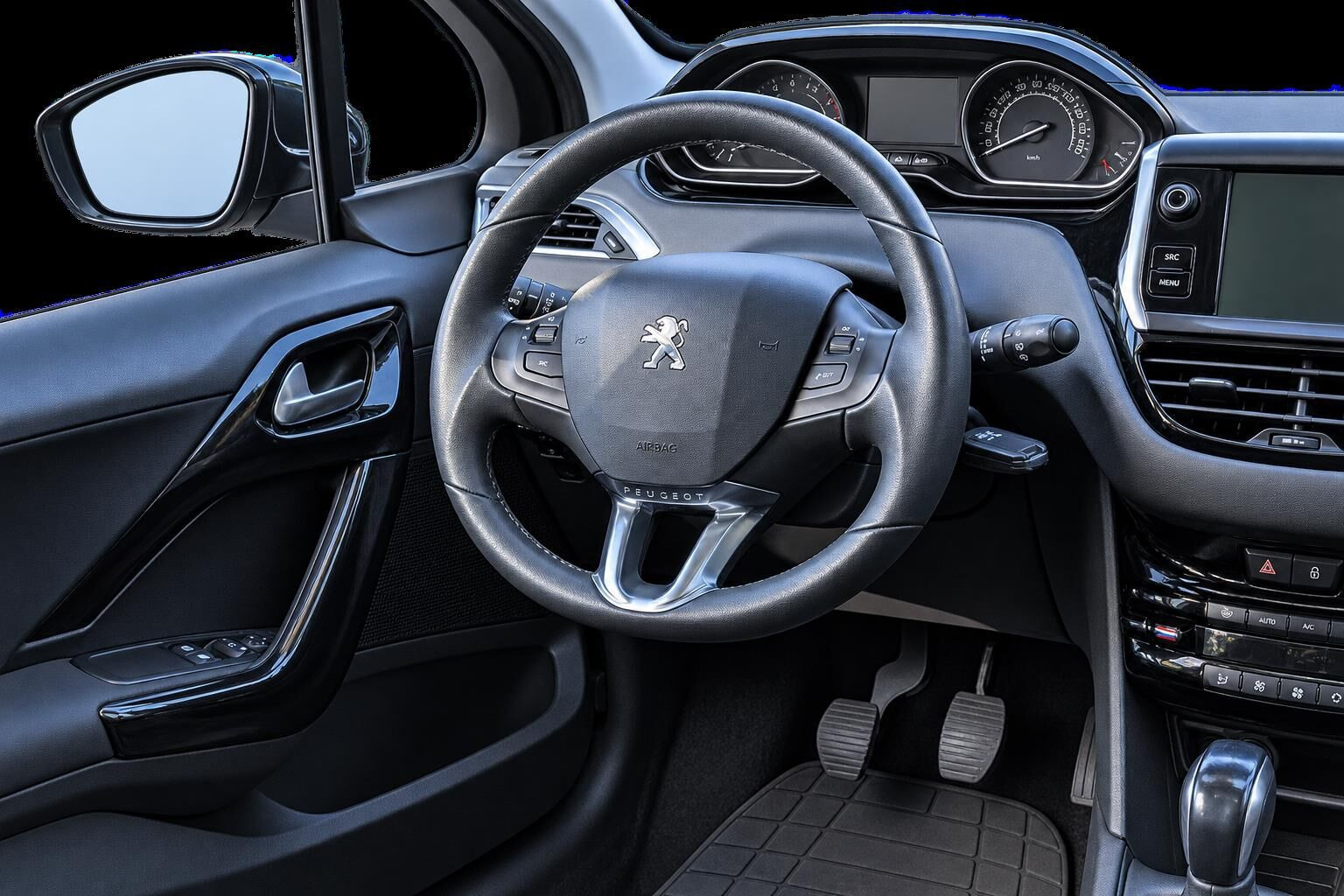 Grå Peugeot 208 fra 2015