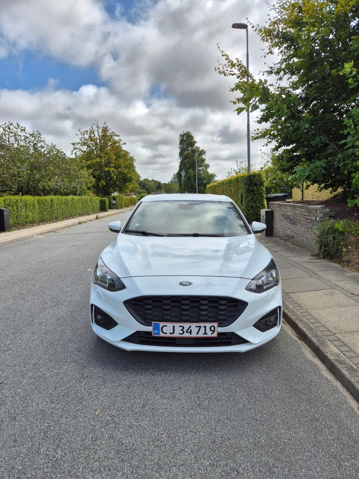Hvid Ford Focus fra 2018