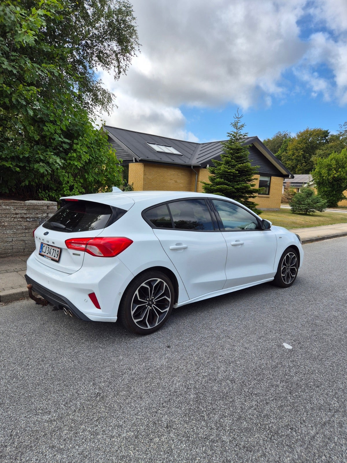 Hvid Ford Focus fra 2018