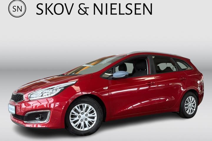 Rød Kia Ceed fra 2016