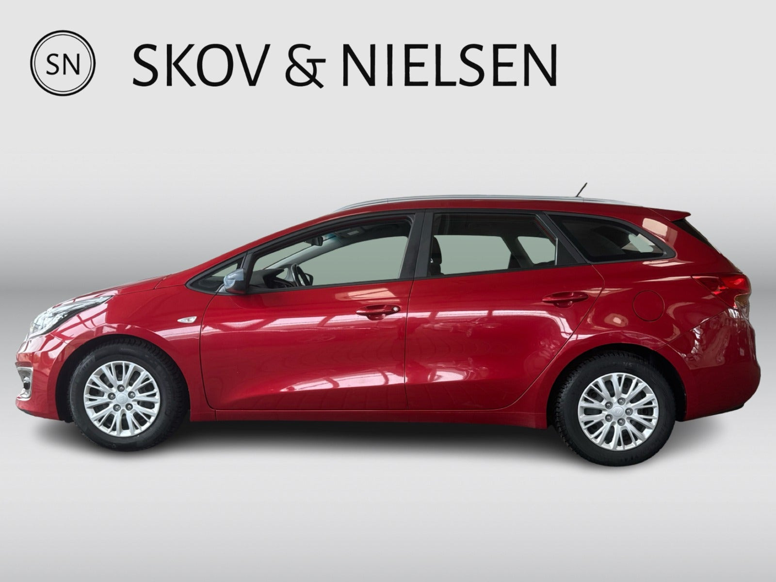 Rød Kia Ceed fra 2016