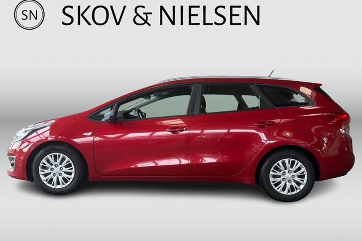 Rød Kia Ceed fra 2016