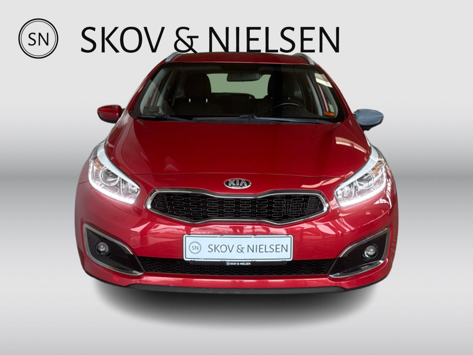 Rød Kia Ceed fra 2016