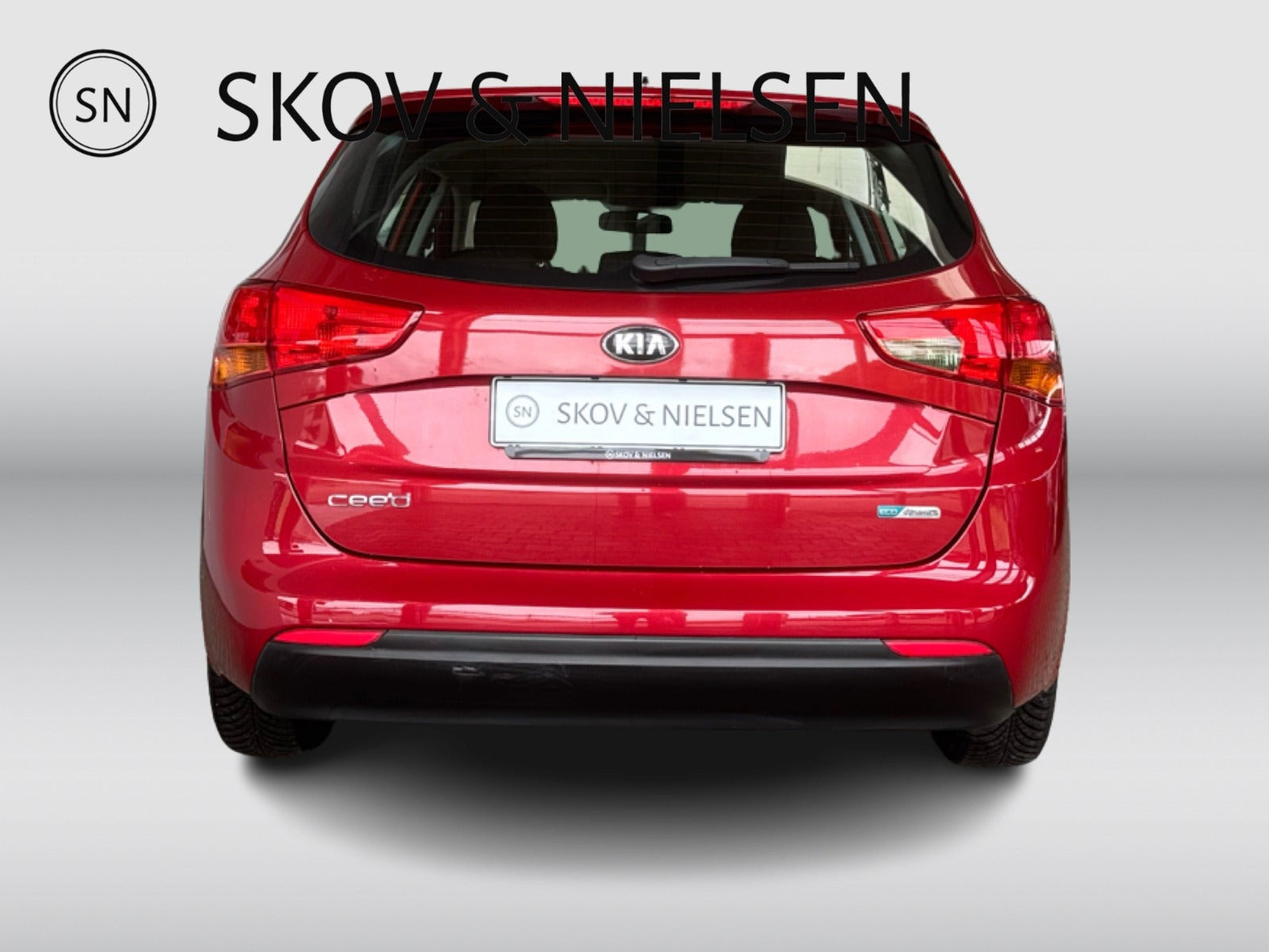 Rød Kia Ceed fra 2016