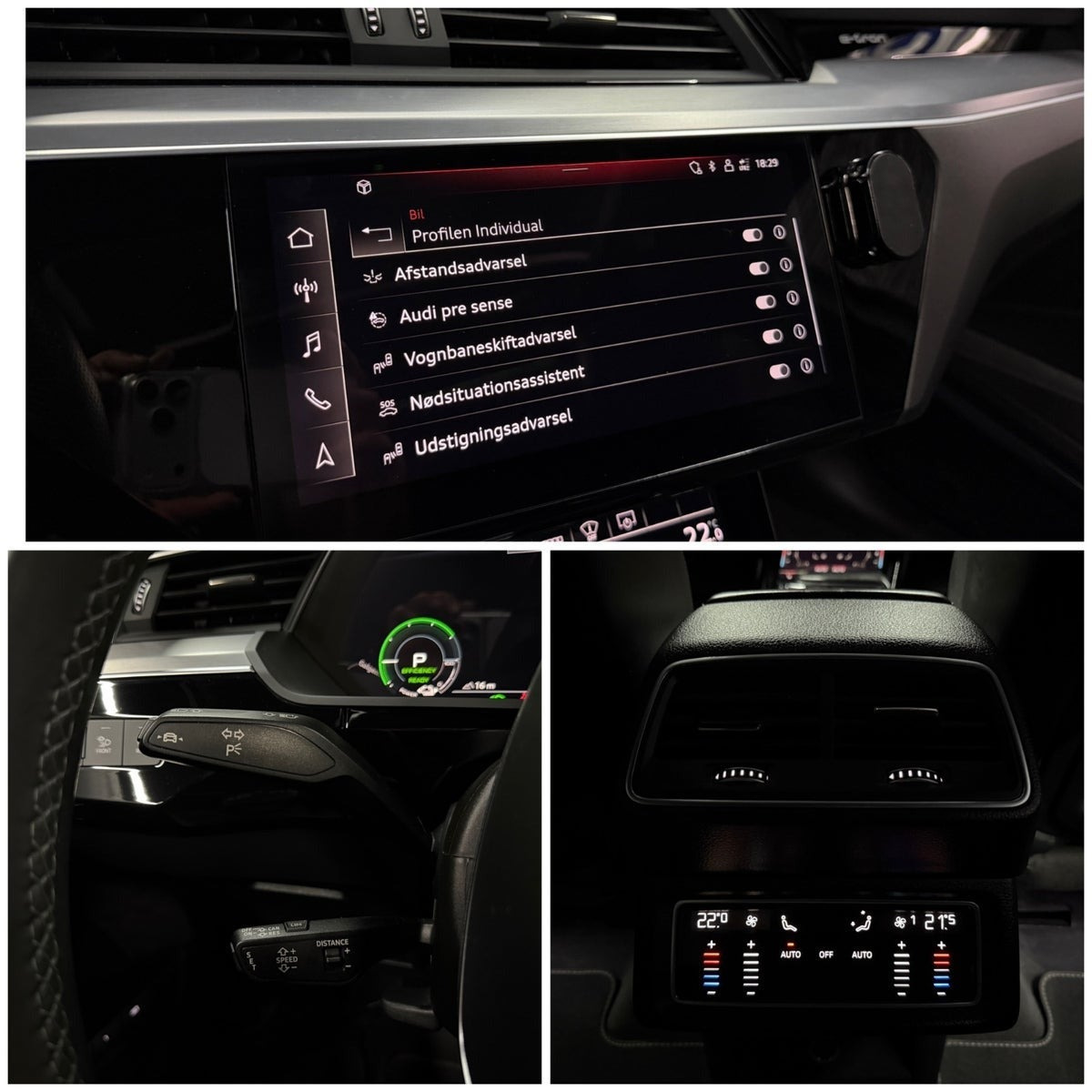 Gul Audi e-tron fra 2021
