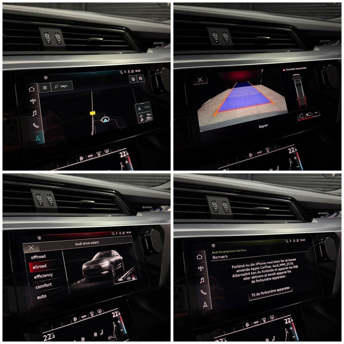Gul Audi e-tron fra 2021