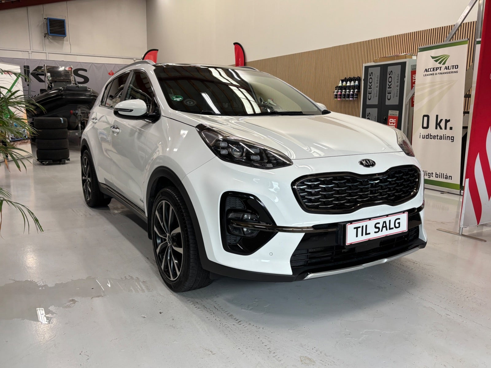 Hvid Kia Sportage fra 2019