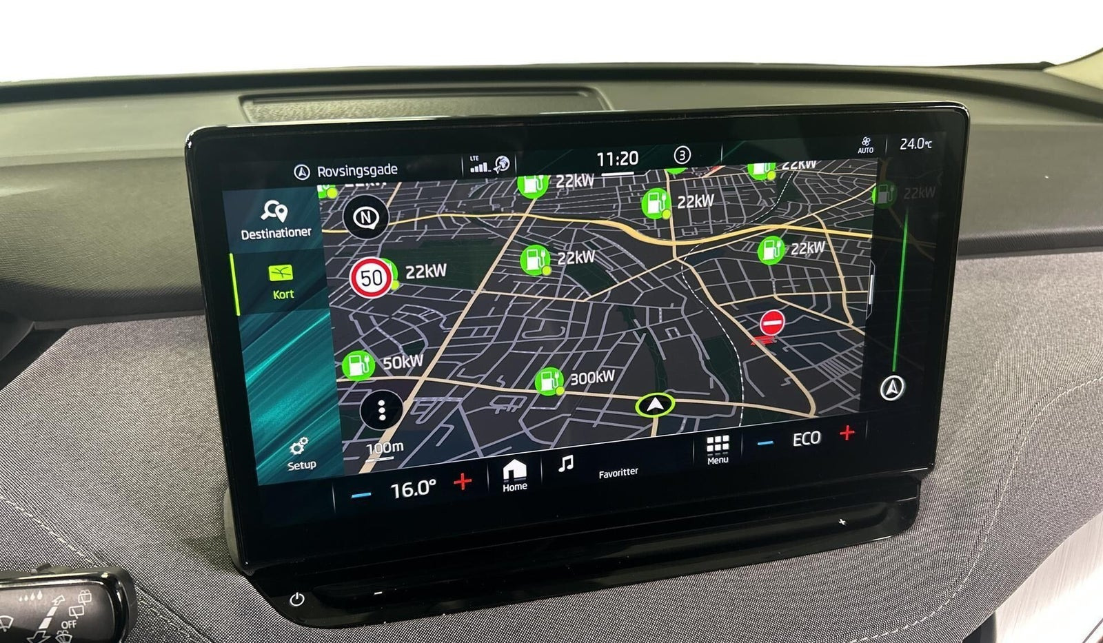 Sort Skoda Enyaq fra 2023