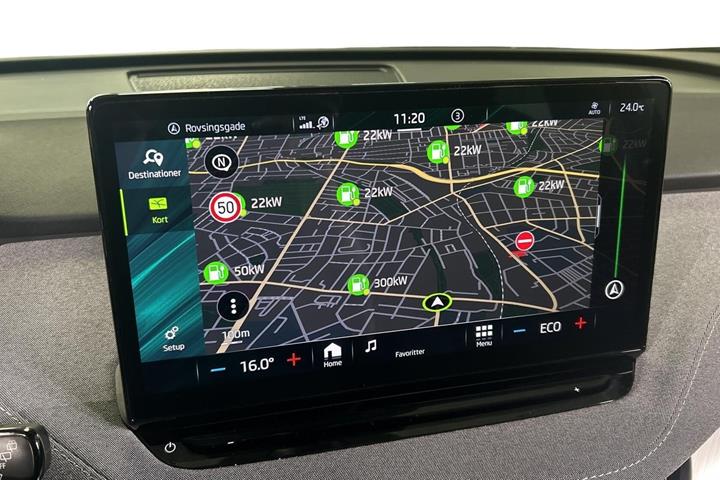 Sort Skoda Enyaq fra 2023