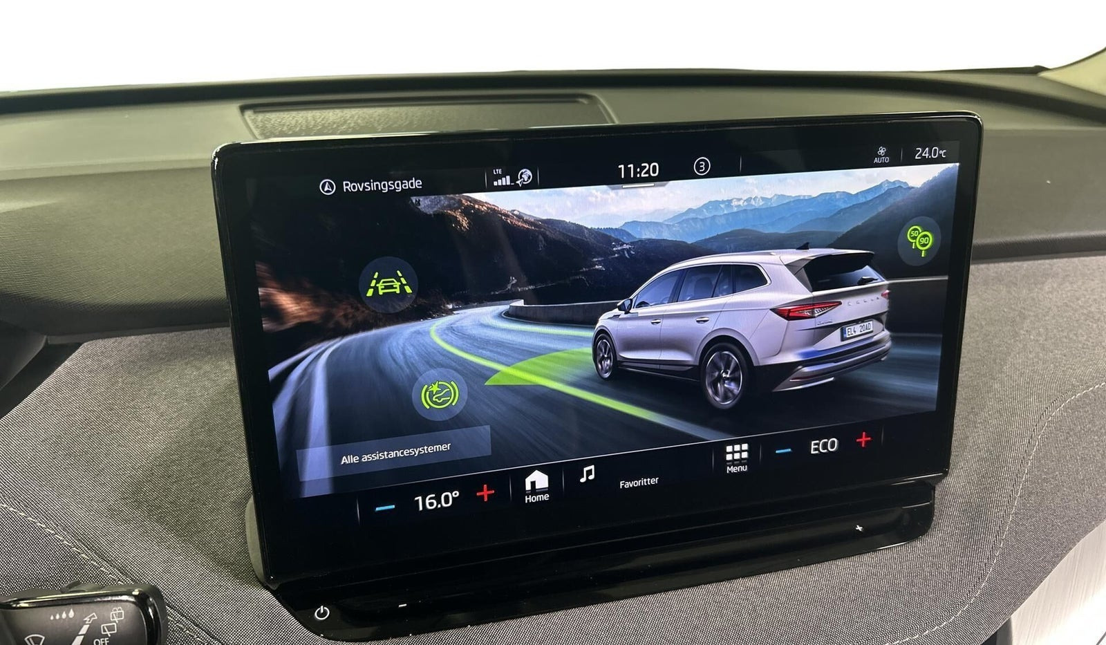 Sort Skoda Enyaq fra 2023