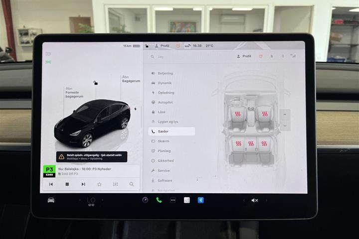 Sort Tesla Model Y fra 2022