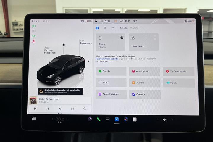 Sort Tesla Model Y fra 2022