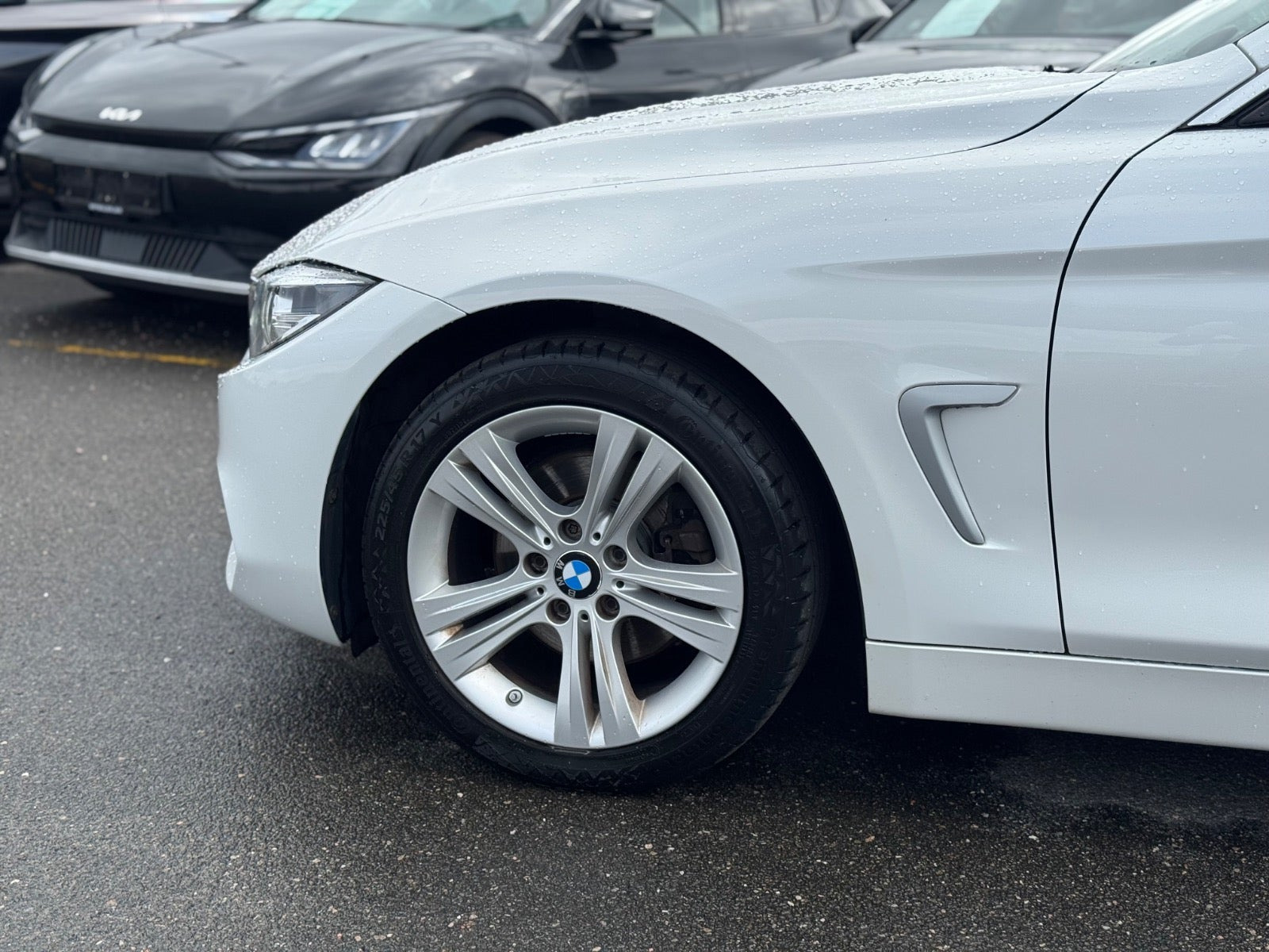 Hvid BMW 420d fra 2019