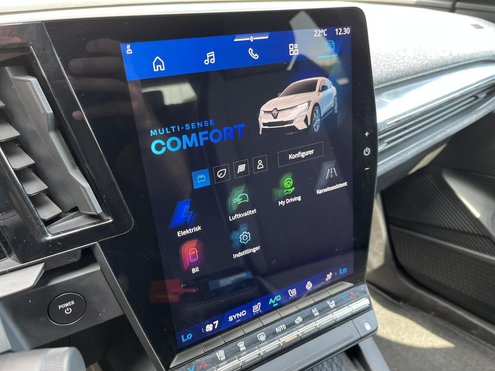 Hvid Renault Megane E-Tech fra 2025
