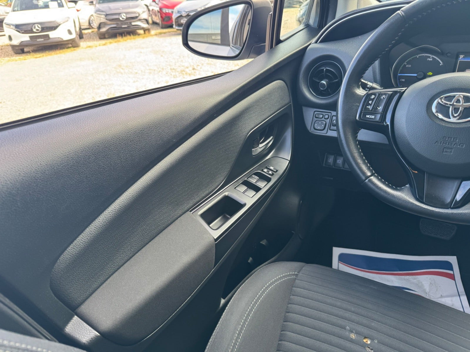 Grøn Toyota Yaris fra 2018