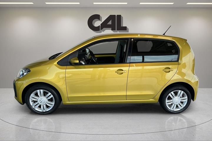 Gul VW UP! fra 2017