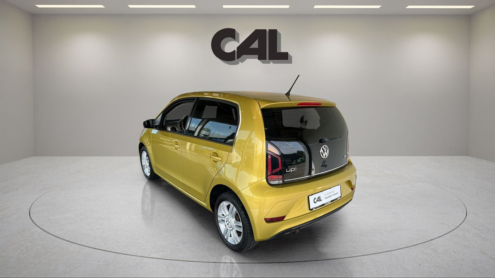 Gul VW UP! fra 2017