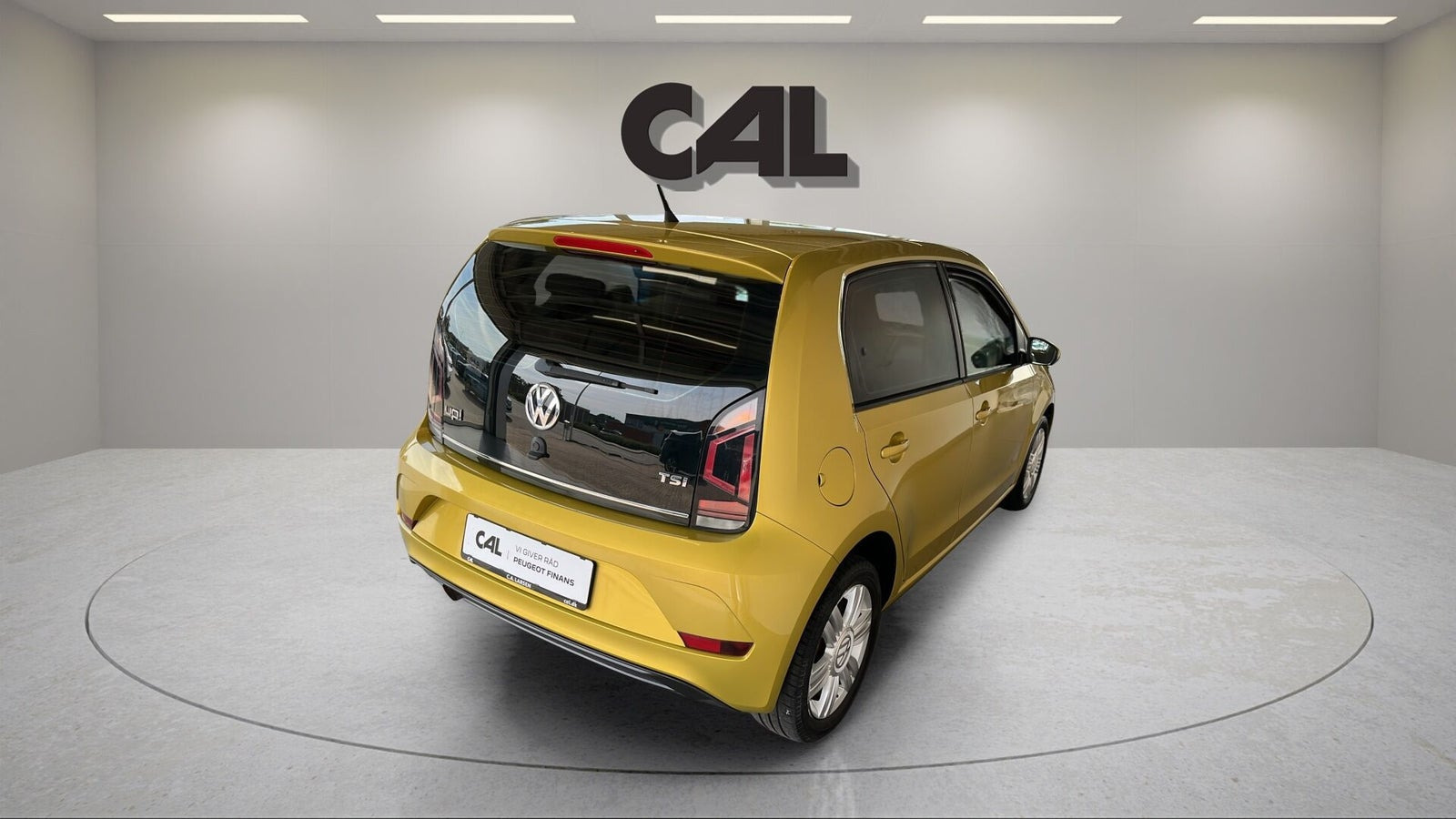 Gul VW UP! fra 2017