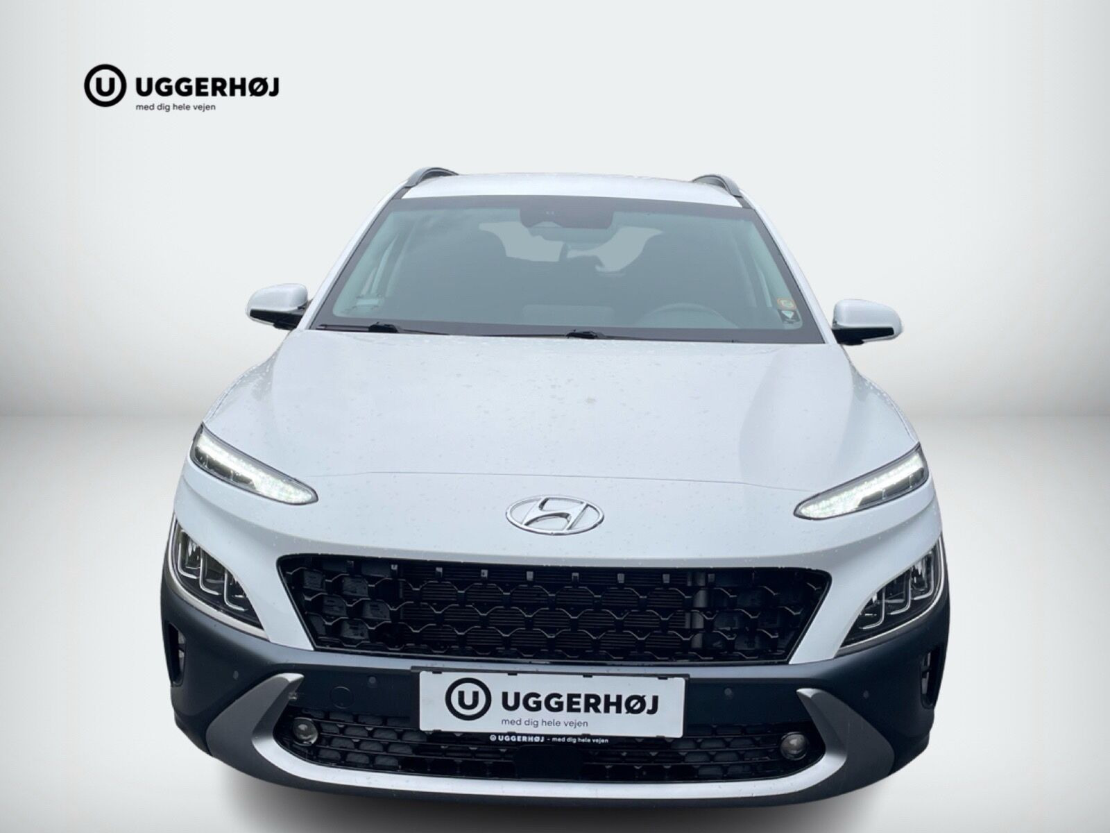 Hvid Hyundai Kona fra 2022