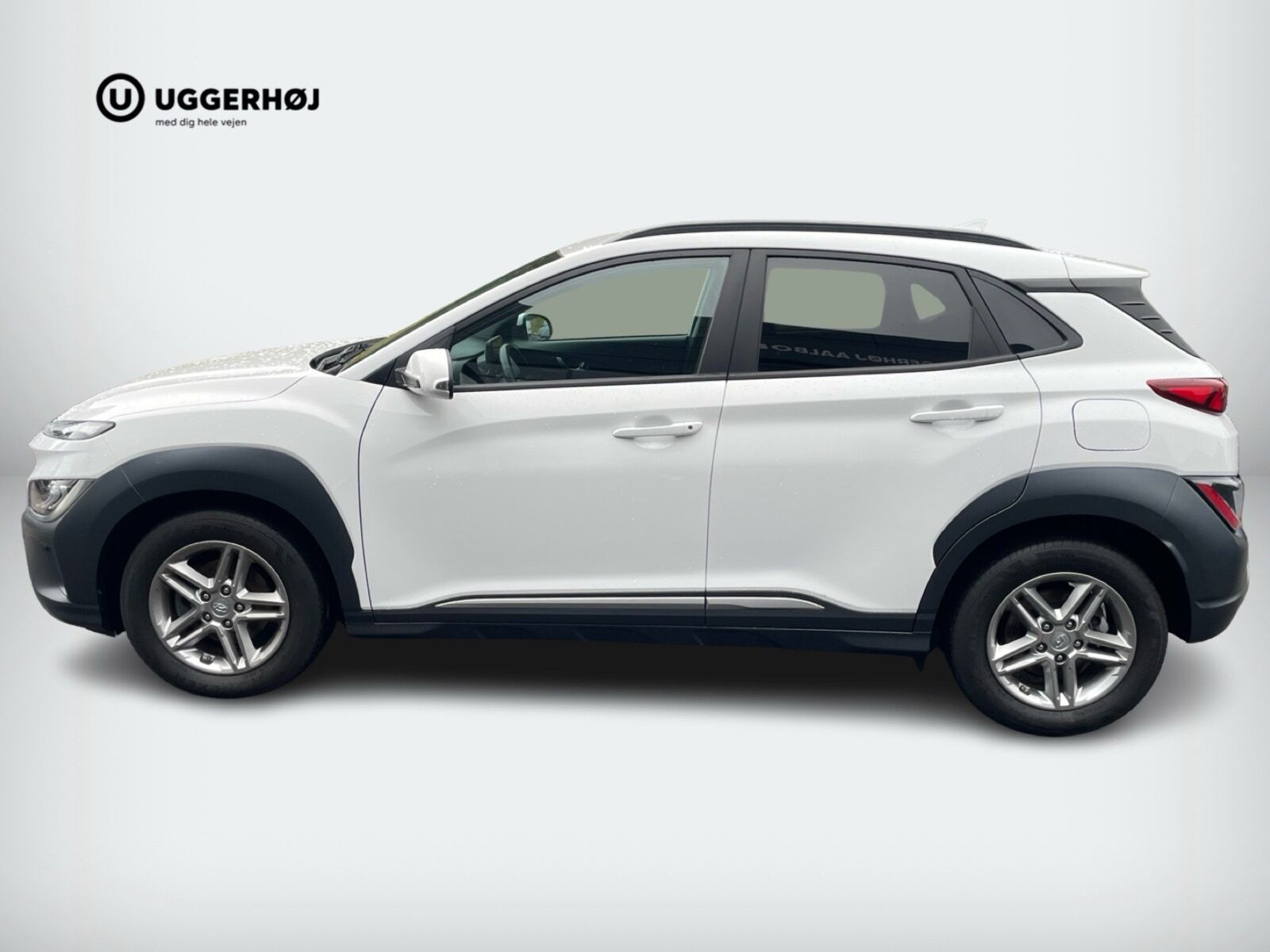 Hvid Hyundai Kona fra 2022