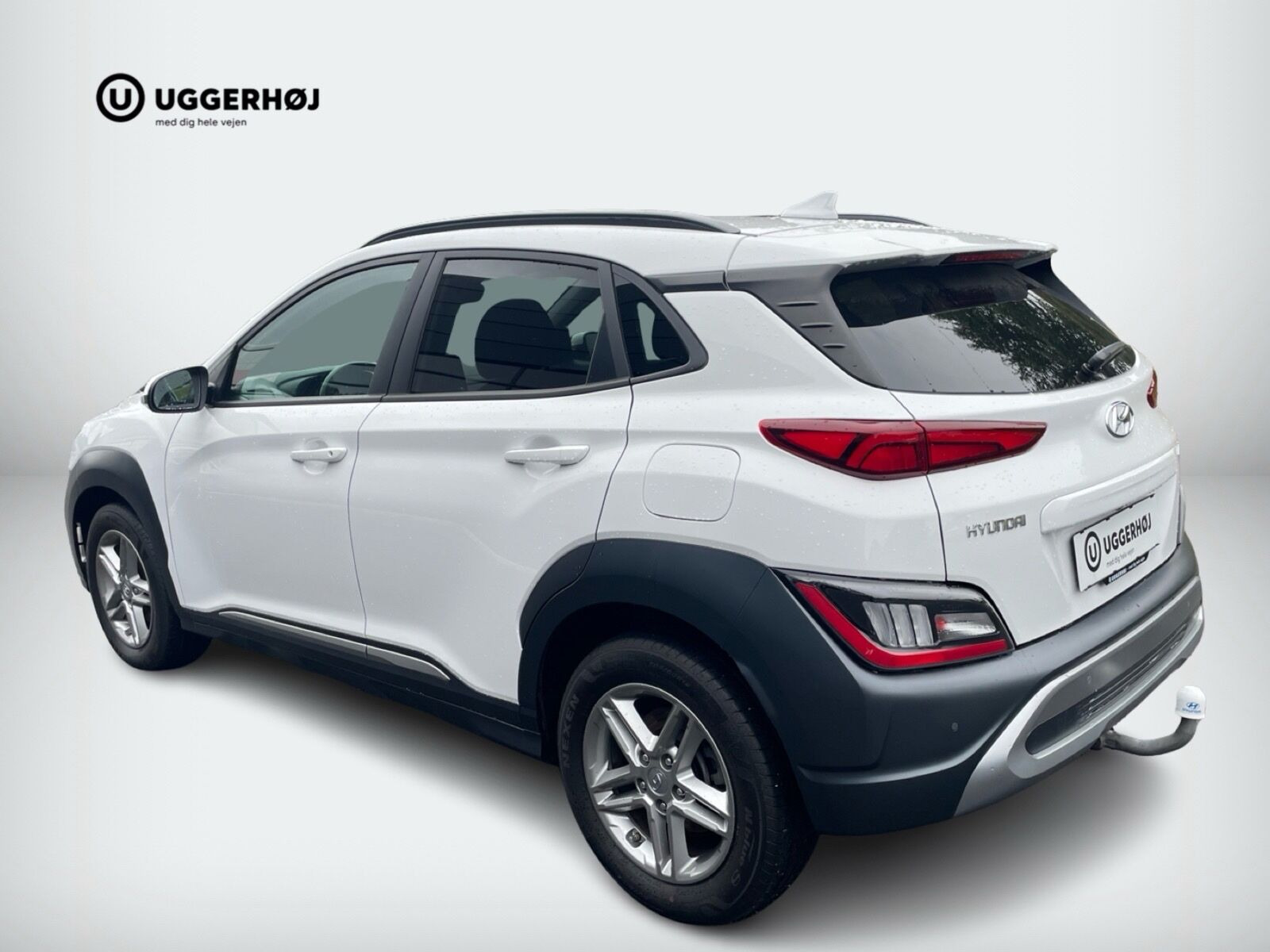 Hvid Hyundai Kona fra 2022
