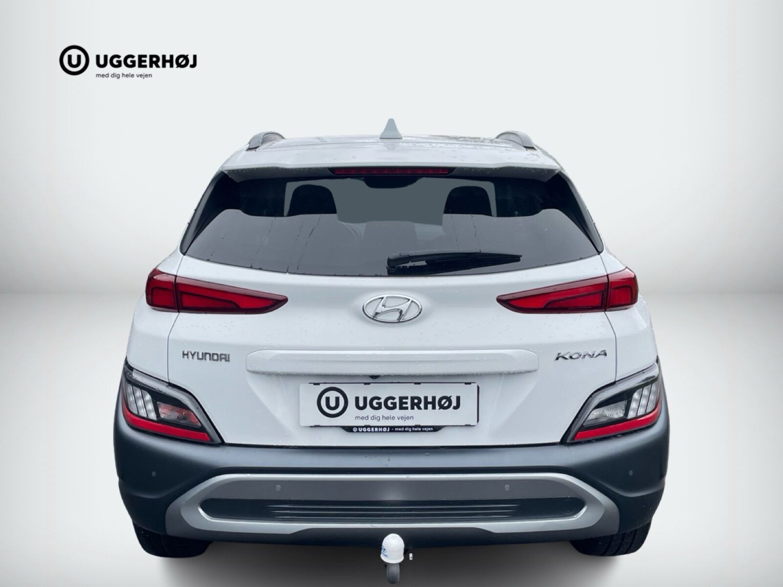 Hvid Hyundai Kona fra 2022