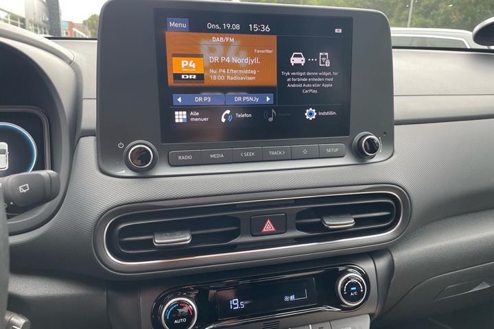 Hvid Hyundai Kona fra 2022