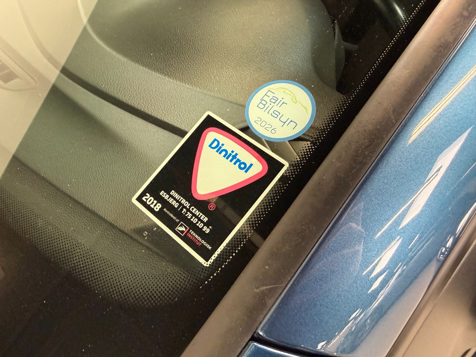 Blå VW Polo fra 2017