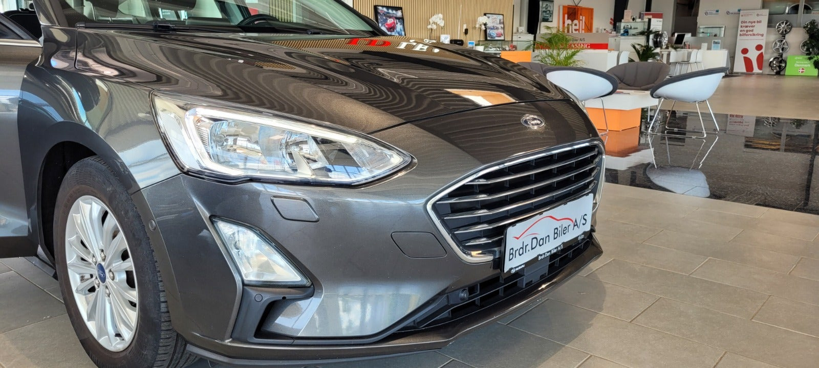 Grå Ford Focus fra 2019