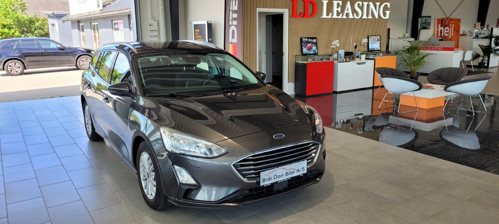 Grå Ford Focus fra 2019