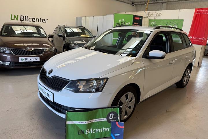 Hvid Skoda Fabia fra 2017