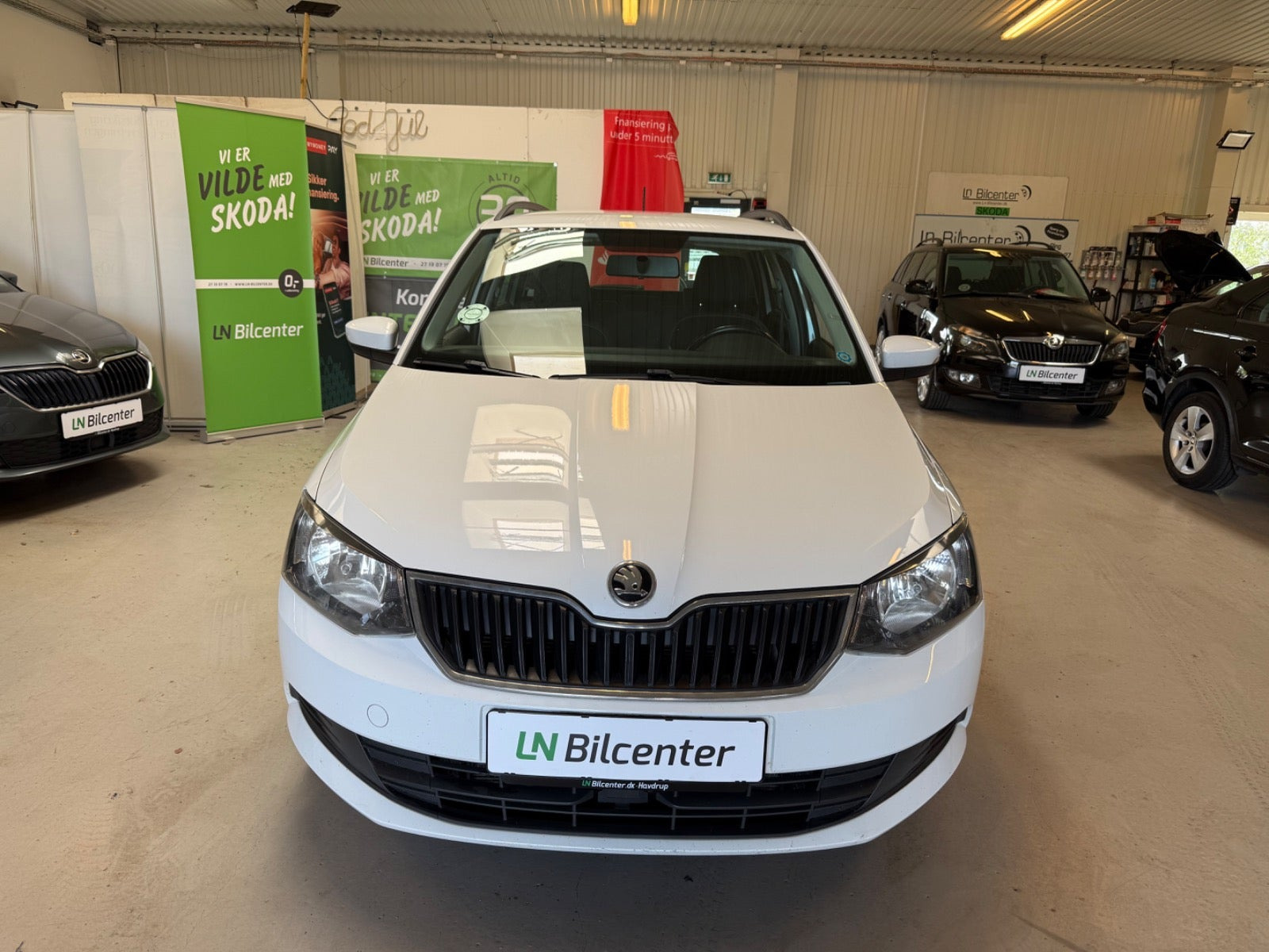 Hvid Skoda Fabia fra 2017