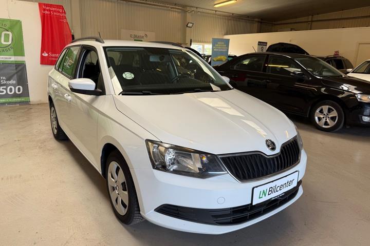 Hvid Skoda Fabia fra 2017