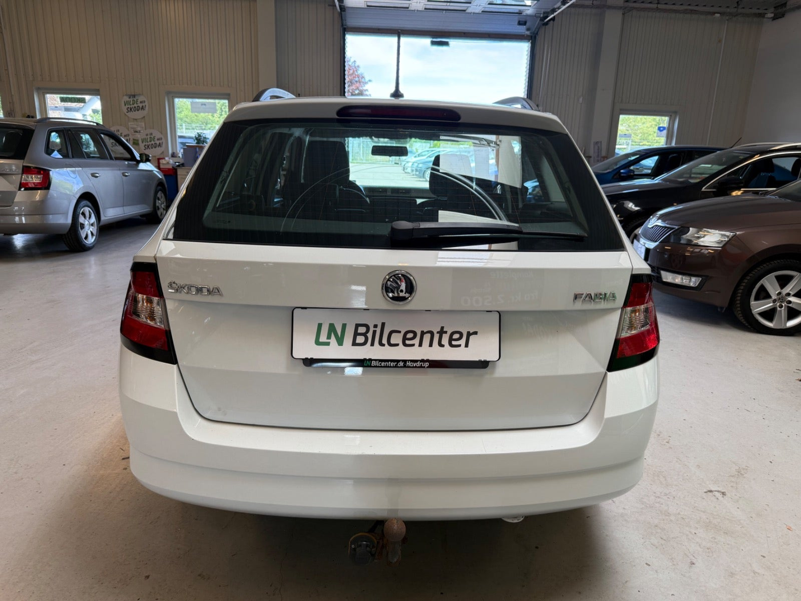 Hvid Skoda Fabia fra 2017
