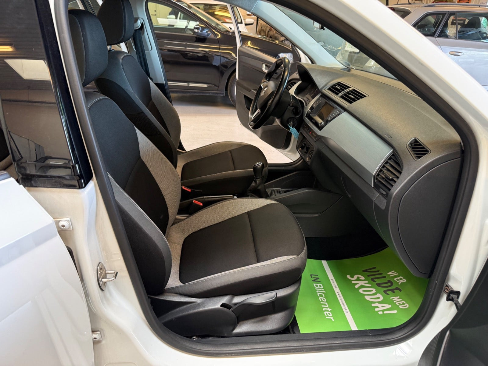Hvid Skoda Fabia fra 2017