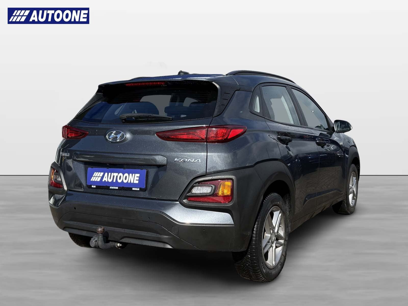 Grå Hyundai Kona fra 2019