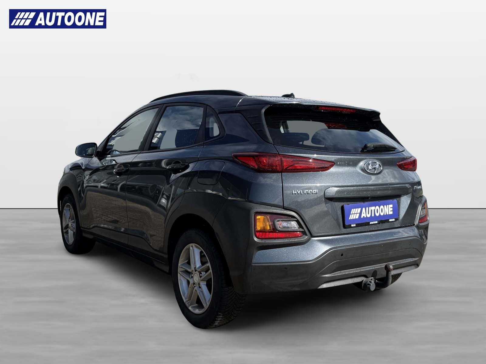 Grå Hyundai Kona fra 2019